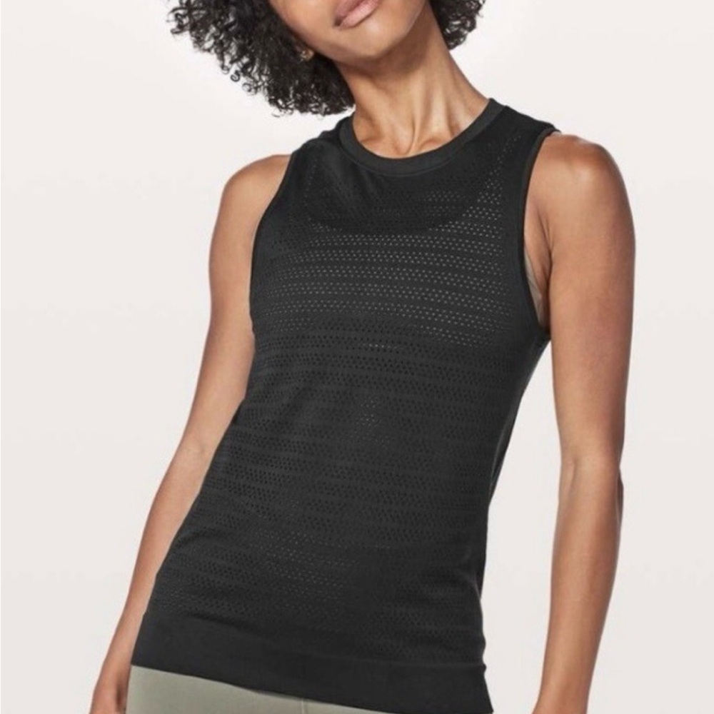 lululemon  Breeze mesh muscle tank squad